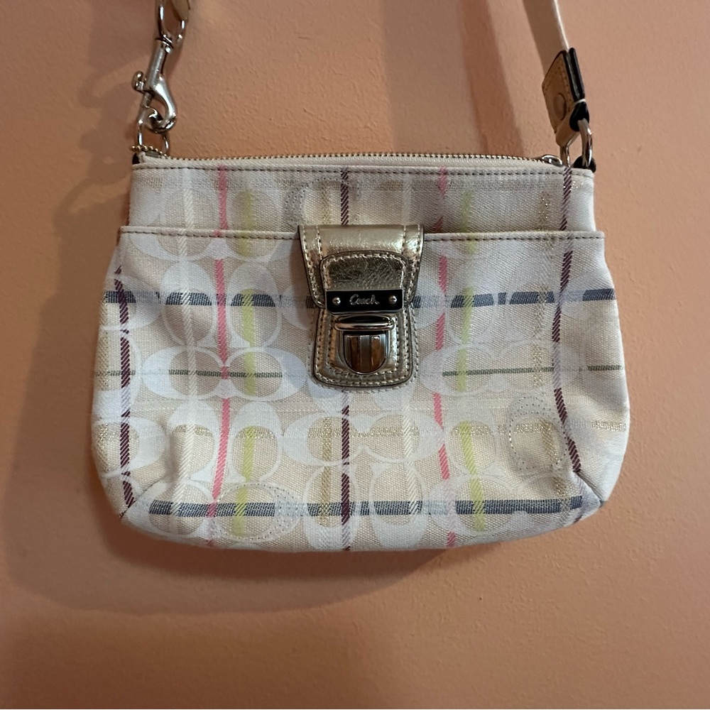Coach Cream Gold & Pink Women's Bag